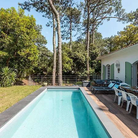 Villa Charmante A La Vigne Avec Piscine - Fr-1-736-72 Lège-Cap-Ferret